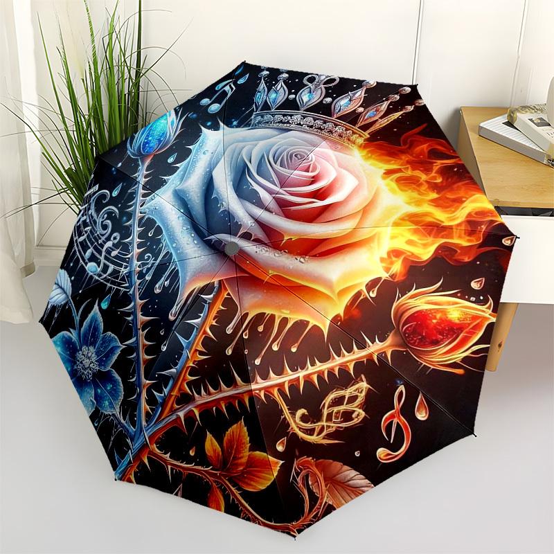 1pc Flaming Ice Rose Symphony Umbrella with Plastic Handle,Suitable for All Seasons Home Travel Outdoor UmbrellaB1879
1pc Flaming Ice Rose Symphony Umbrella with Plastic Handle,Suitable for All Seasons Home Travel Outdoor UmbrellaB1879