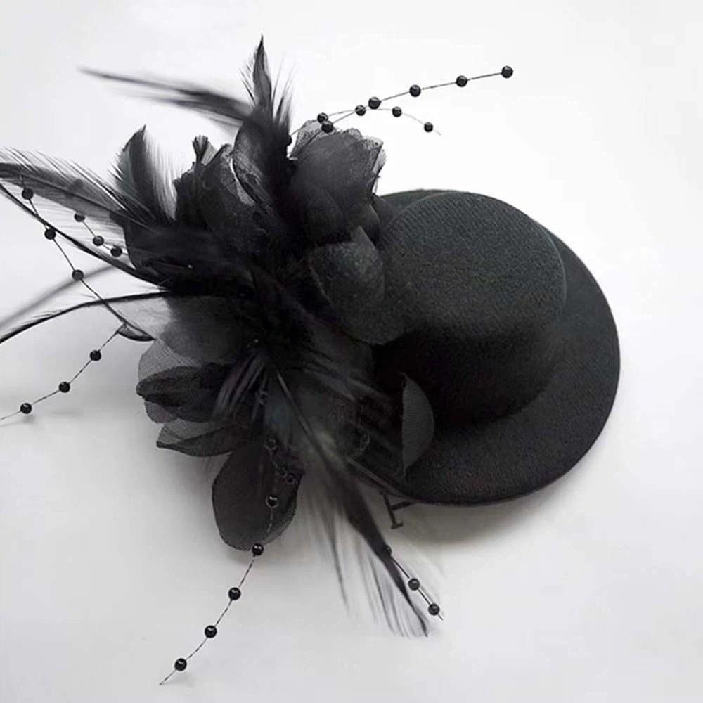 Exquisite Feather Top Cap Hairpin Mesh Hair Accessories for Girls Stage Performance чёрный
Exquisite Feather Top Cap Hairpin Mesh Hair Accessories for Girls Stage Performance чёрный
