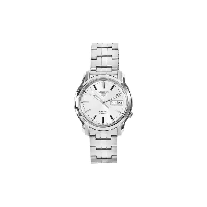 SEIKO seiko5 30 meters waterproof Automatic Steel Strap men and women same style silver dial SNKK65K1
SEIKO seiko5 30 meters waterproof Automatic Steel Strap men and women same style silver dial SNKK65K1