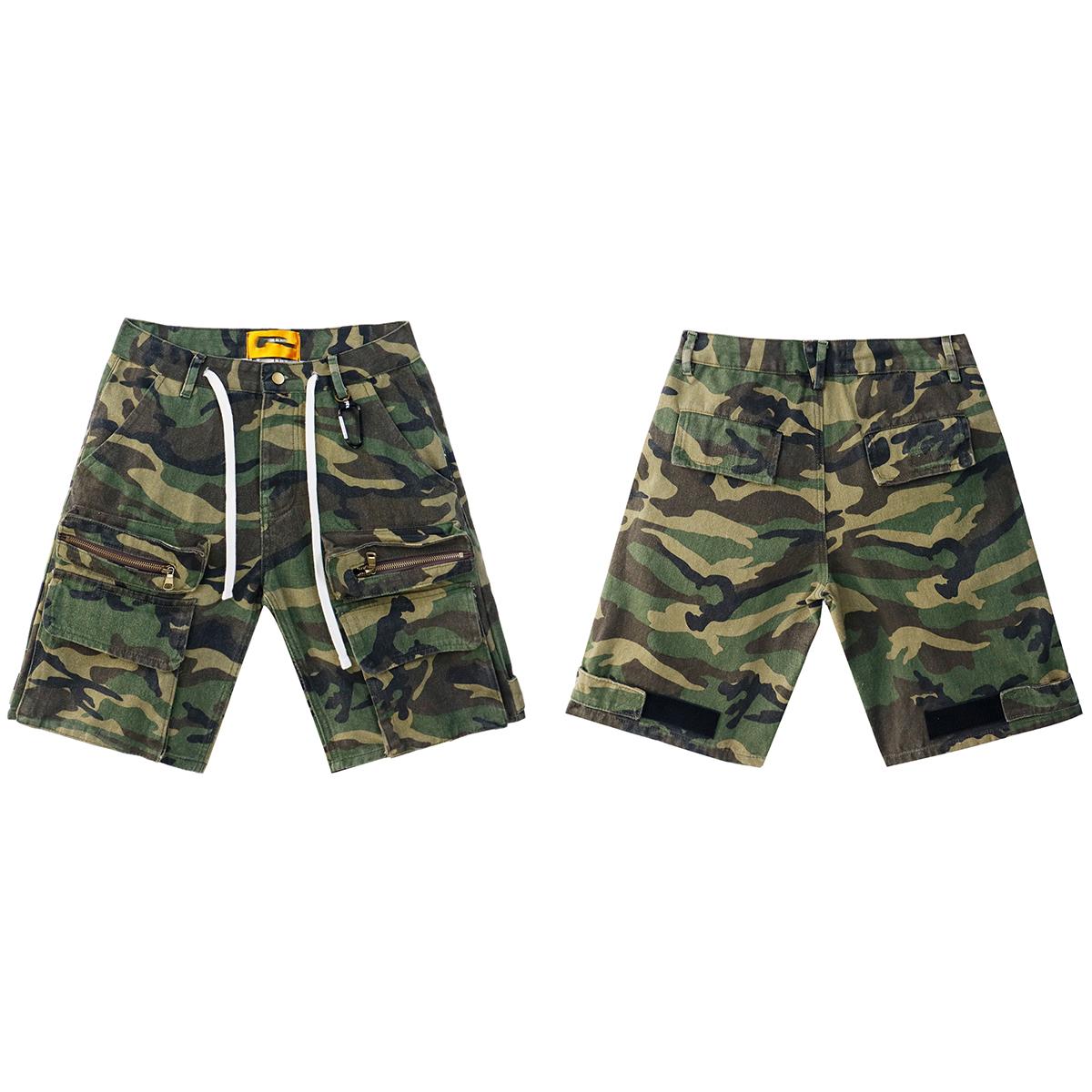 Camouflage Cargo Shorts Men Multi-Pocket Drawstring Streetwear Casual Shorts 38
Camouflage Cargo Shorts Men Multi-Pocket Drawstring Streetwear Casual Shorts 38