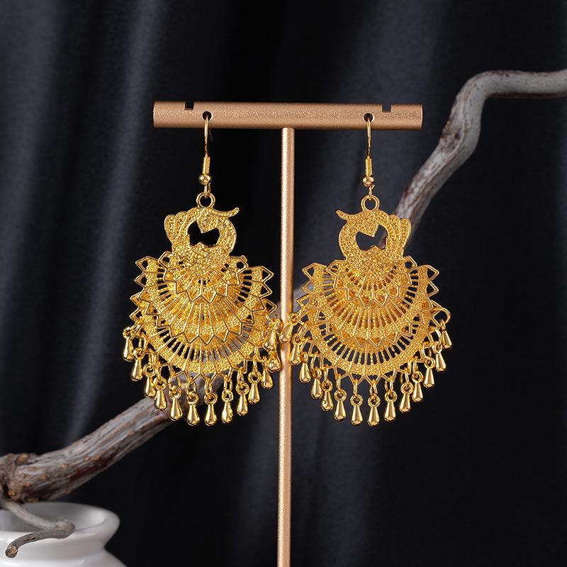 Imitation Miao Silver Minority Totem Phoenix Bell Earrings Jingtai Blue Peacock Earrings Scenic Earrings Earrings
Imitation Miao Silver Minority Totem Phoenix Bell Earrings Jingtai Blue Peacock Earrings Scenic Earrings Earrings