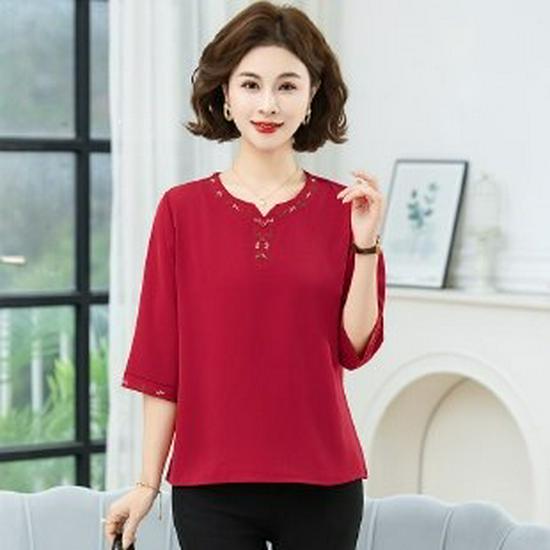 2026 Fashionable Chinese Style Short Sleeve T-shirt for Middle-aged and Elderly Women - Summer Temperament Top 4XL
2026 Fashionable Chinese Style Short Sleeve T-shirt for Middle-aged and Elderly Women - Summer Temperament Top 4XL