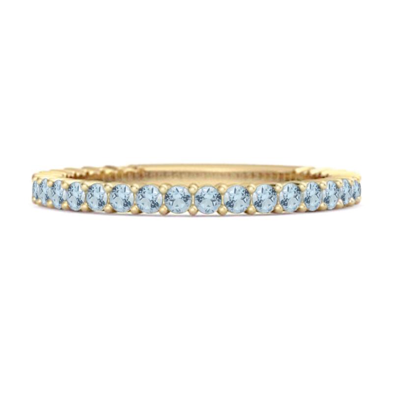 Blue Topaz Eternity Band Ring - Sterling Silver Gold Vermeil 12 золотий/жовтий
Blue Topaz Eternity Band Ring - Sterling Silver Gold Vermeil 12 золотий/жовтий
