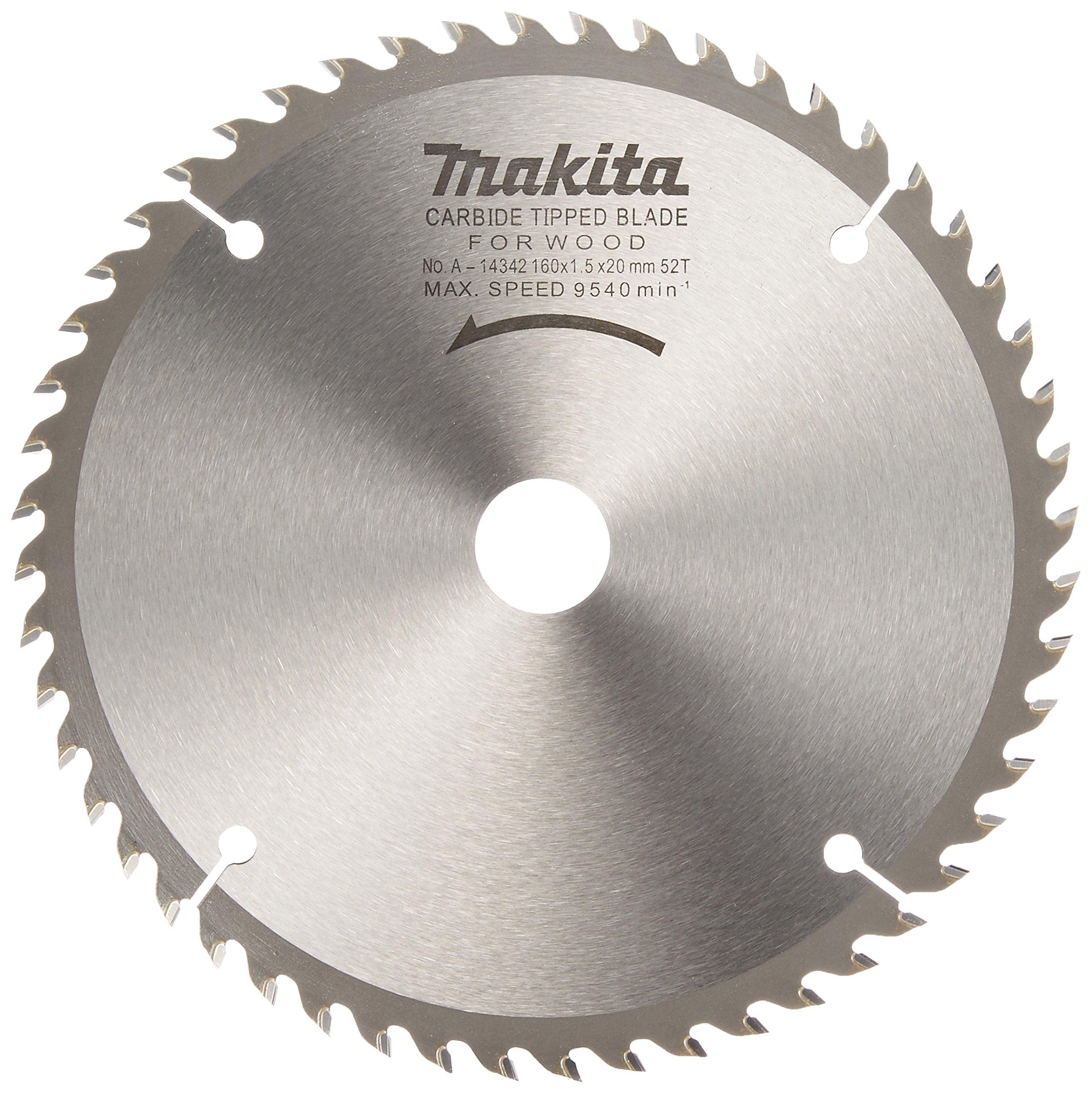Makita A-14342 Tip Saw, 160mm Outer Diameter, 52 Teeth, for General Woodworking
Makita A-14342 Tip Saw, 160mm Outer Diameter, 52 Teeth, for General Woodworking