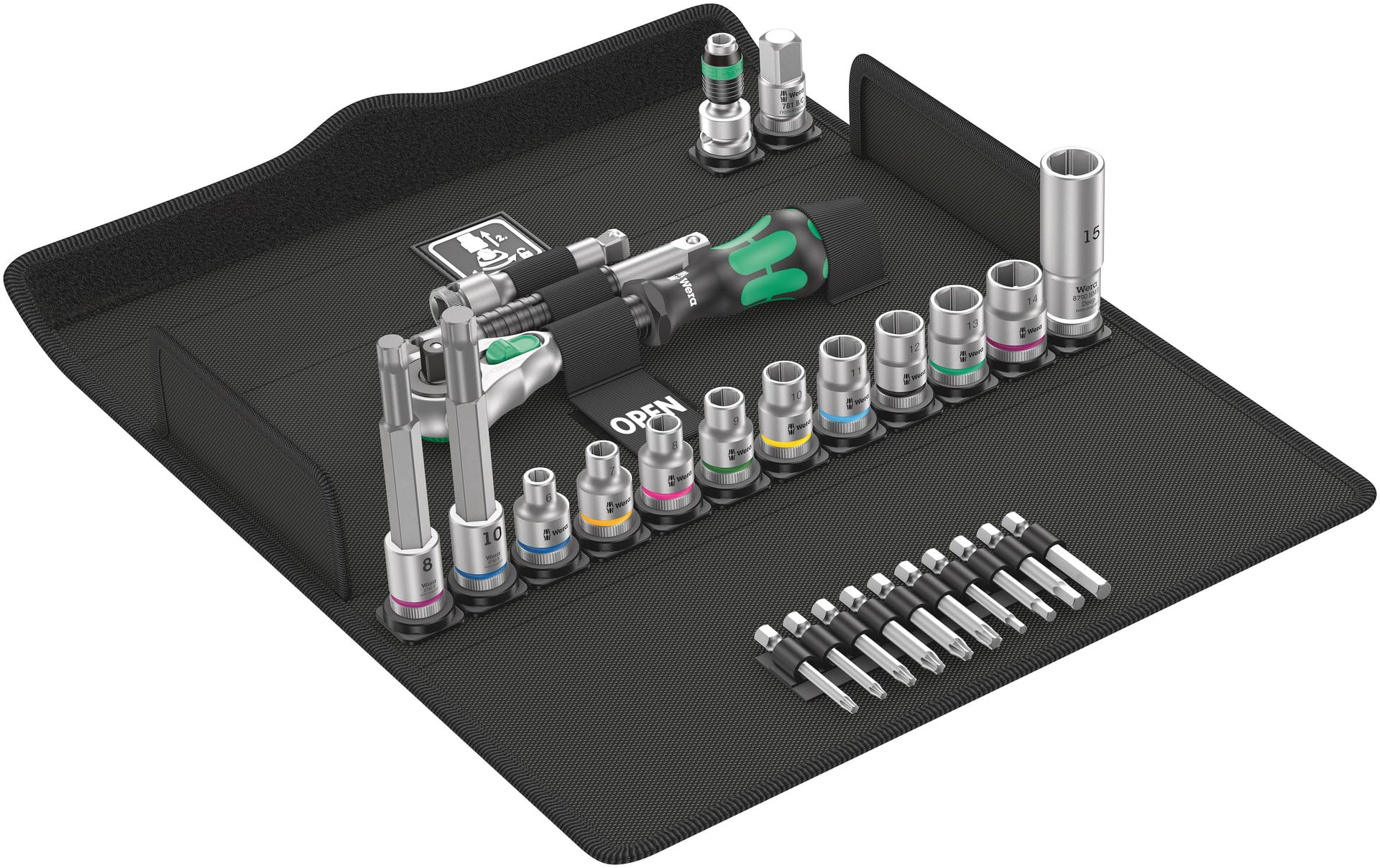 Wera 05004175001 Wera 05004175001 Велосипедный набор дюймовых торцевых ключей с трещоткой 27 предметов 7, 3/8 и набор,
Wera 05004175001 Wera 05004175001 Велосипедный набор дюймовых торцевых ключей с трещоткой 27 предметов 7, 3/8 и набор,