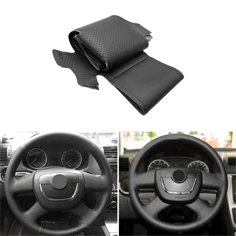 Черный перфорированный кожаный чехол на руль автомобиля для Skoda Octavia Superb Yeti 2009-2013 Fabia Roomster Citigo 2011 2012
Черный перфорированный кожаный чехол на руль автомобиля для Skoda Octavia Superb Yeti 2009-2013 Fabia Roomster Citigo 2011 2012