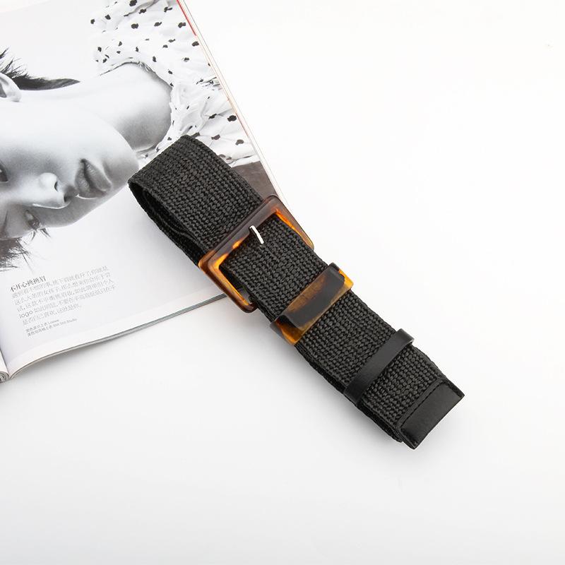 Женский ремень Ретро Повседневный Полосатая Декорация Лен Простой Эластичный Плетеный Платье с Поясной Пряжкой чёрный
Женский ремень Ретро Повседневный Полосатая Декорация Лен Простой Эластичный Плетеный Платье с Поясной Пряжкой чёрный