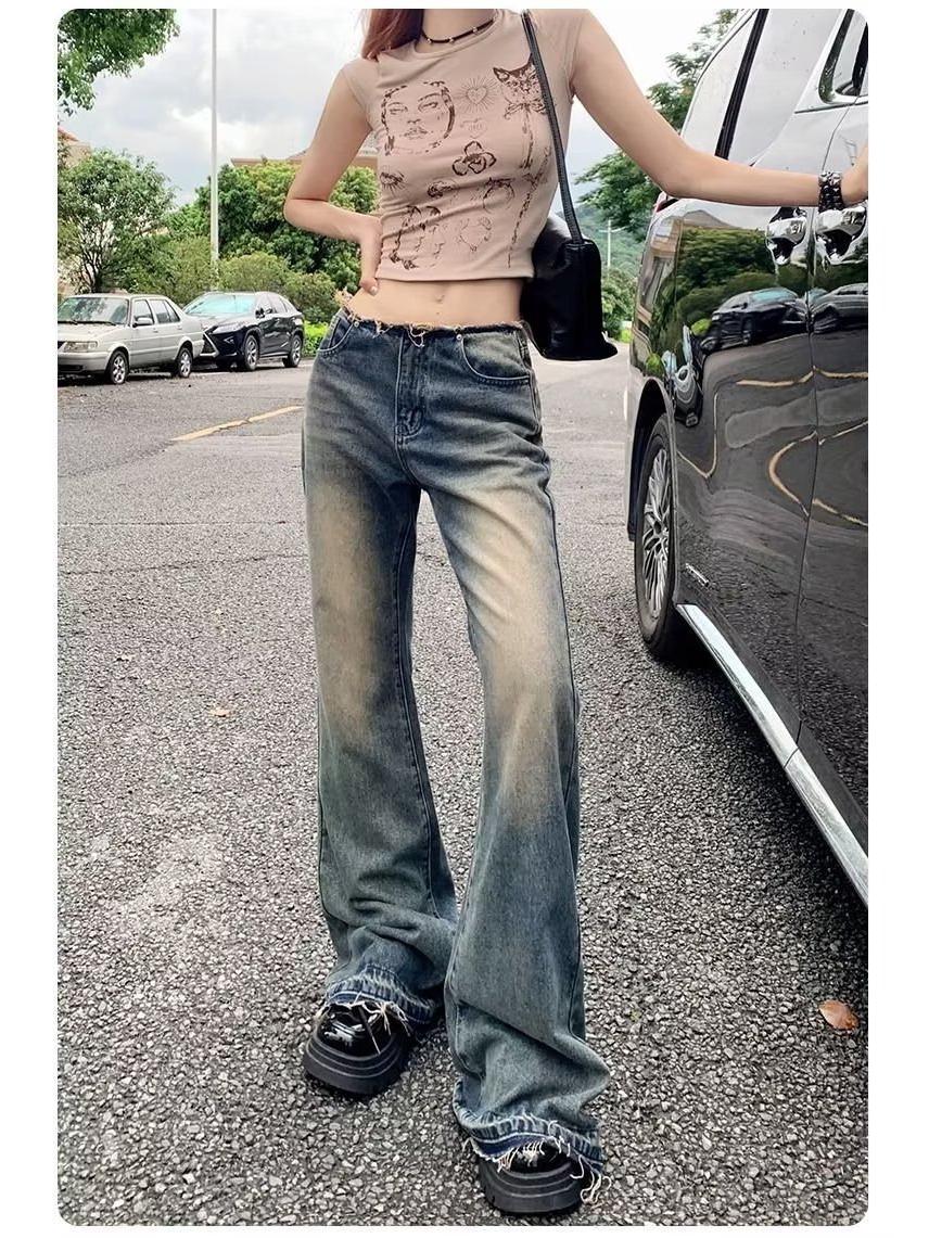 Женские расклешенные джинсы с заниженной талией и необработанным краем — стиль American Retro, облегающий крой, маленький размер, летняя версия XL синий
Женские расклешенные джинсы с заниженной талией и необработанным краем — стиль American Retro, облегающий крой, маленький размер, летняя версия XL синий