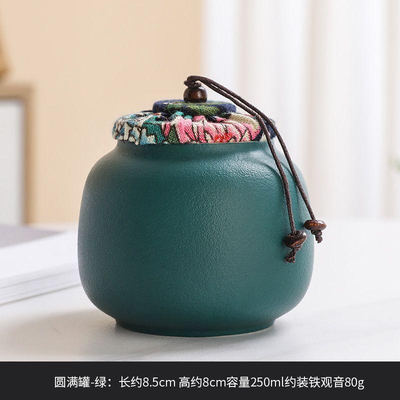 Sealed Portable Ceramic Tea Jar Large Capacity Moisture-proof Food Jar Nuts Sundries Storage Containers Desktop Ornaments Home
Sealed Portable Ceramic Tea Jar Large Capacity Moisture-proof Food Jar Nuts Sundries Storage Containers Desktop Ornaments Home