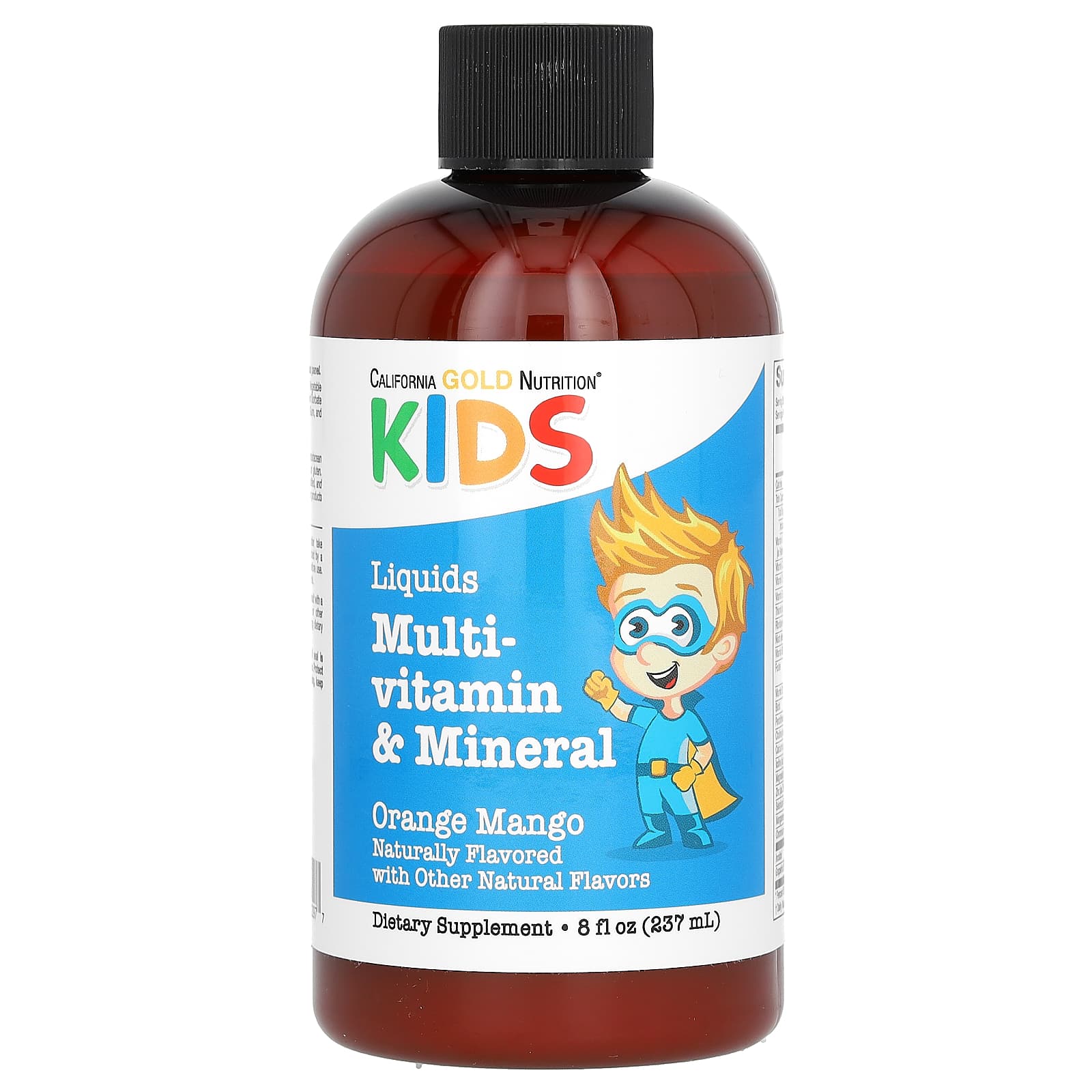 California Gold Nutrition, Дитячі рідкі полівітаміни та мінерали, безалкогольні, натуральне апельсинове манго, 8 рідких унцій (237 мл)
California Gold Nutrition, Дитячі рідкі полівітаміни та мінерали, безалкогольні, натуральне апельсинове манго, 8 рідких унцій (237 мл)