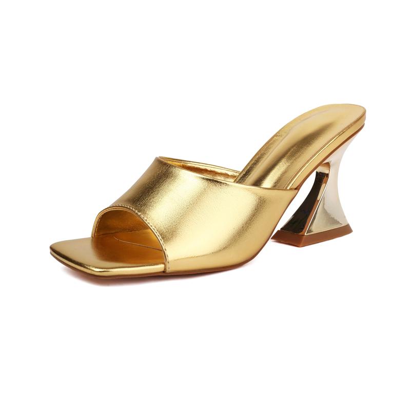 FOREADA Women Slides Square Toe Strange Style High Heels Sandals Concise Slippers Ladies Fashion Shoes Summer Brown Gold 43 40 золотий
FOREADA Women Slides Square Toe Strange Style High Heels Sandals Concise Slippers Ladies Fashion Shoes Summer Brown Gold 43 40 золотий