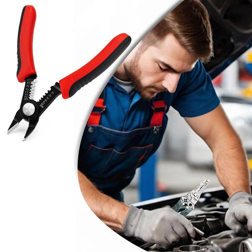 with Comfortable Grip Wire Stripper High Carbon Steel Diagonal Pliers Electrician Repair червоний
with Comfortable Grip Wire Stripper High Carbon Steel Diagonal Pliers Electrician Repair червоний