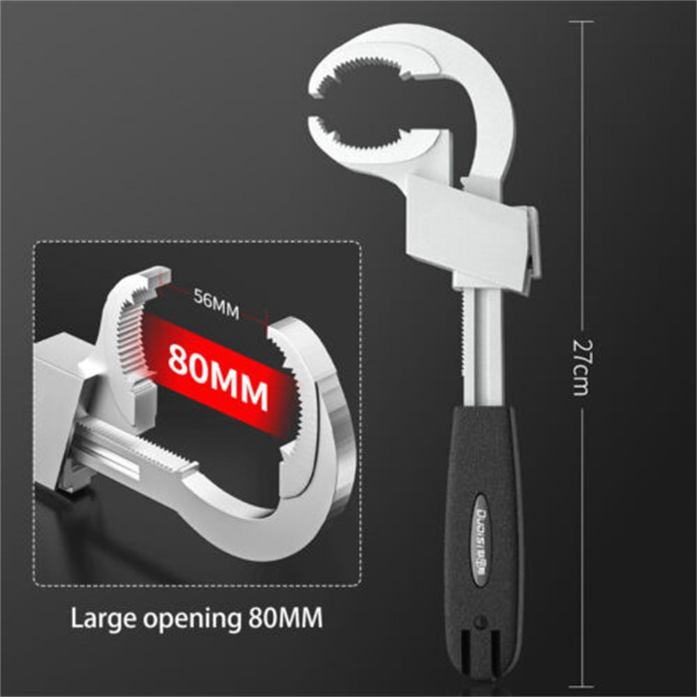 4-in-1 Multifunctional Adjustable Bath Wrench Sink Spanner Set with 3 Card Slots Universal Sewer Water Plumbing Repair Tools
4-in-1 Multifunctional Adjustable Bath Wrench Sink Spanner Set with 3 Card Slots Universal Sewer Water Plumbing Repair Tools
