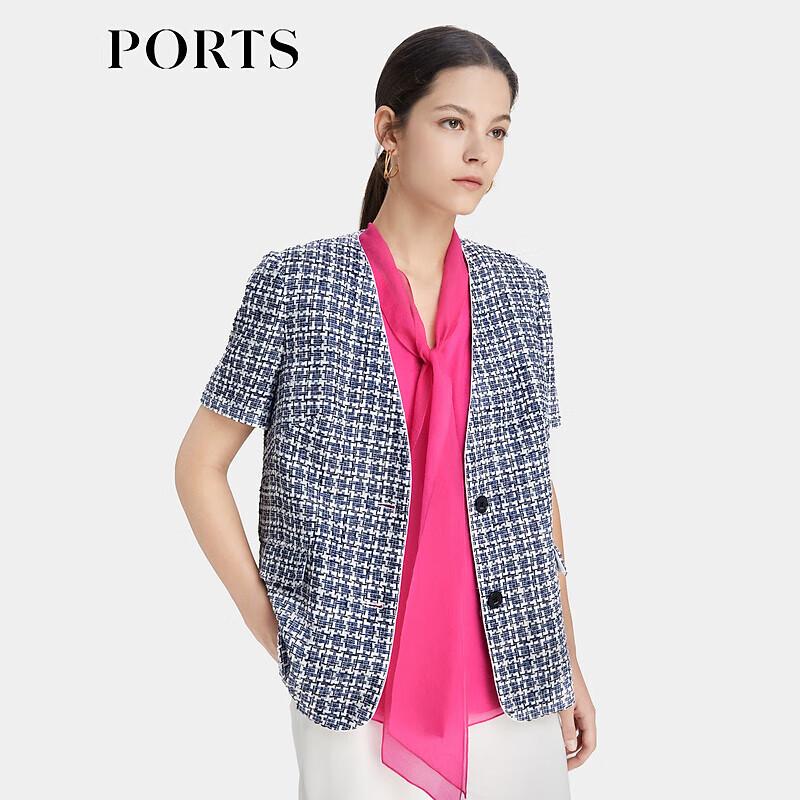 PORTS Женский легкий твидовый блейзер с коротким рукавом XS
PORTS Женский легкий твидовый блейзер с коротким рукавом XS