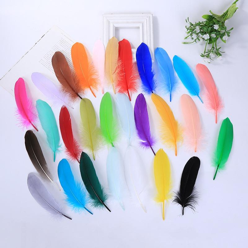 Colorful Party Feathers Craft Natural Goose Feather For Diy Home Decor White Wedding Feathers For Jewelry Making 100Pcs/Pack
Colorful Party Feathers Craft Natural Goose Feather For Diy Home Decor White Wedding Feathers For Jewelry Making 100Pcs/Pack
