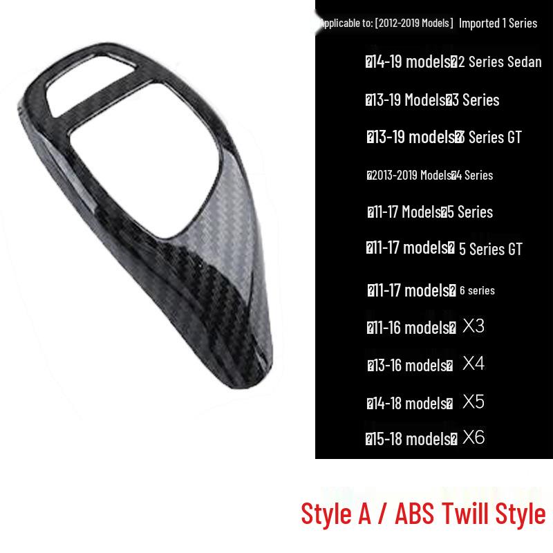 BMW Gear Shift Knob Cover for New 5 Series, 6GT, 7 Series, X3, X4 - Carbon Fiber Texture
BMW Gear Shift Knob Cover for New 5 Series, 6GT, 7 Series, X3, X4 - Carbon Fiber Texture