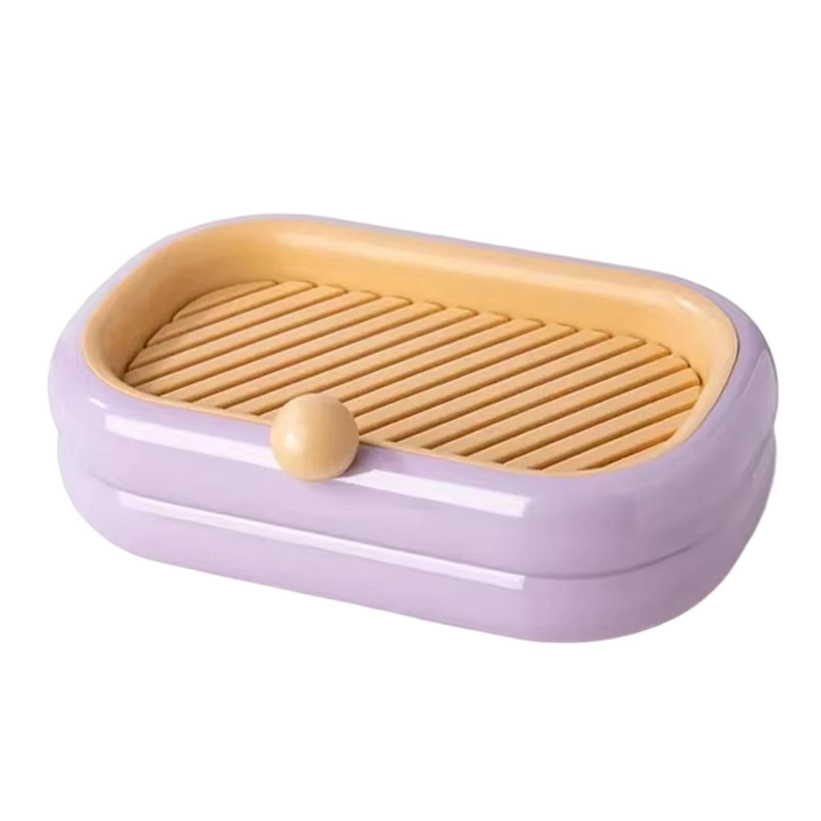 New Wall-Mounted Double-Layer Soap Holder Punch-Free Bathroom Draining Storage Rack one size фиолетовый
New Wall-Mounted Double-Layer Soap Holder Punch-Free Bathroom Draining Storage Rack one size фиолетовый