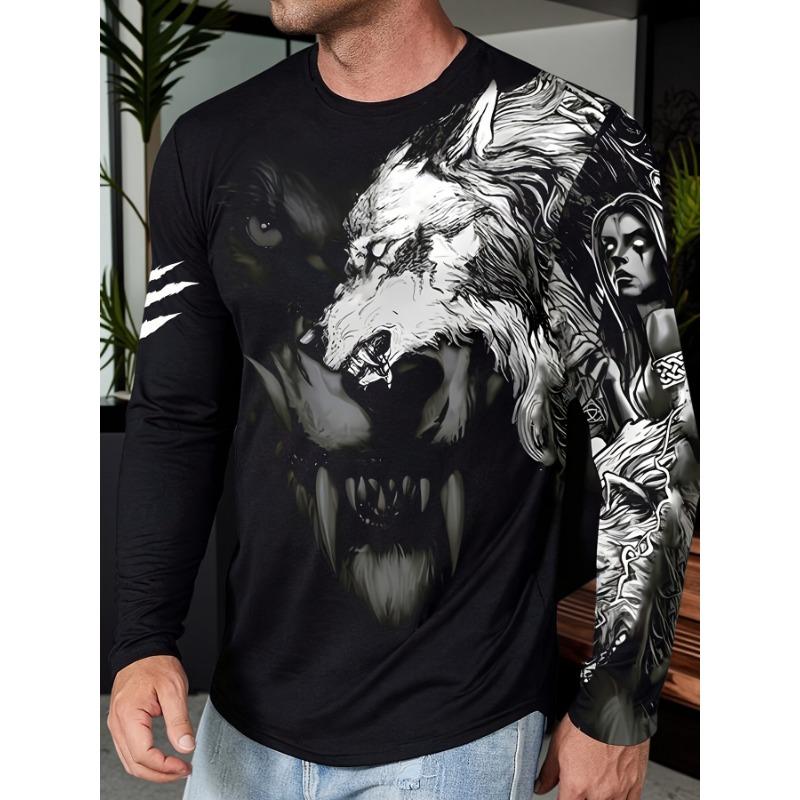 Four Seasons Men s Skull Pattern 3D Printed T-Shirt Fashion Casual Long Sleeve Outdoor Street Wear Vacation Comfortable T-Shirt Pullover Clothing S
Four Seasons Men s Skull Pattern 3D Printed T-Shirt Fashion Casual Long Sleeve Outdoor Street Wear Vacation Comfortable T-Shirt Pullover Clothing S