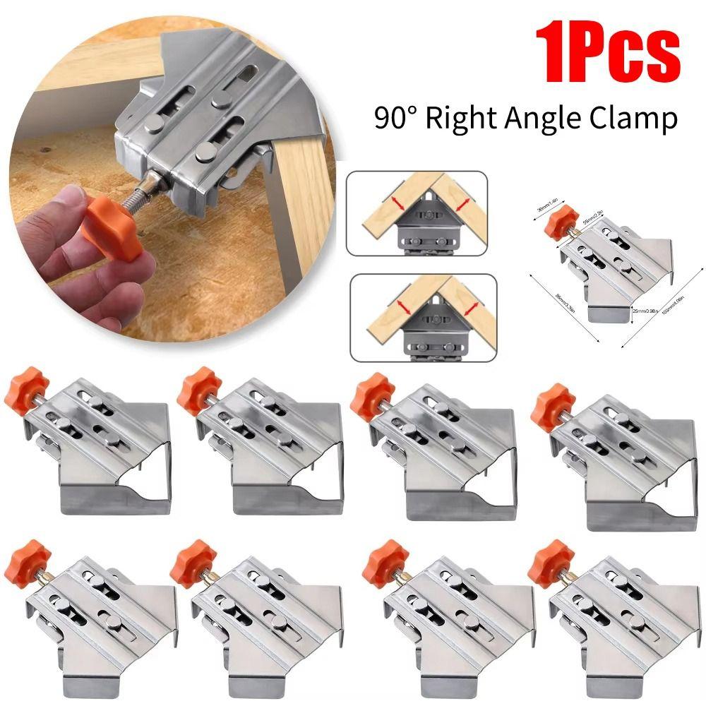 1Pcs Swing Jaw Woodworking Right Angle Clamp Adjustable DIY Framing Clip for Wood Panel Splicing Type B
1Pcs Swing Jaw Woodworking Right Angle Clamp Adjustable DIY Framing Clip for Wood Panel Splicing Type B