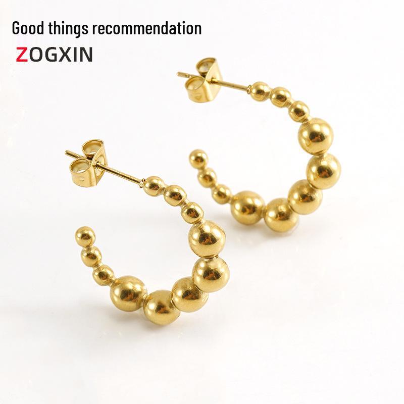 European and American Design: 18K Gold Titanium Steel C-Shaped Earrings for Women золотой
European and American Design: 18K Gold Titanium Steel C-Shaped Earrings for Women золотой