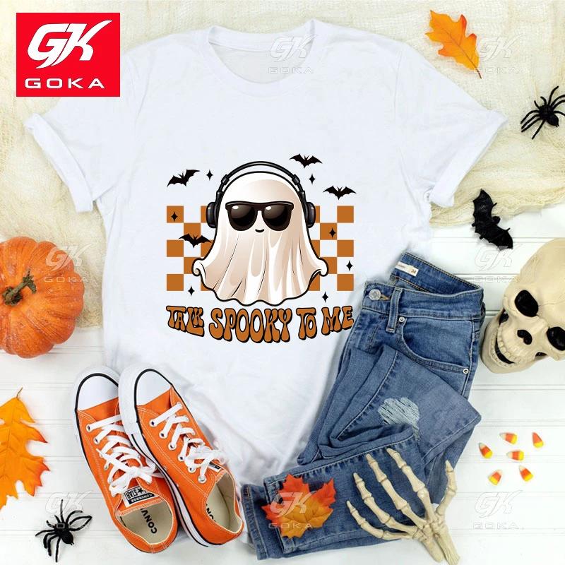 Premium Cotton T Shirt New Fashion O Neck Tops Halloween Boo Talk Spooky To Me Printing Shirt Short Sleeve T Shirts Casual Tees S
Premium Cotton T Shirt New Fashion O Neck Tops Halloween Boo Talk Spooky To Me Printing Shirt Short Sleeve T Shirts Casual Tees S