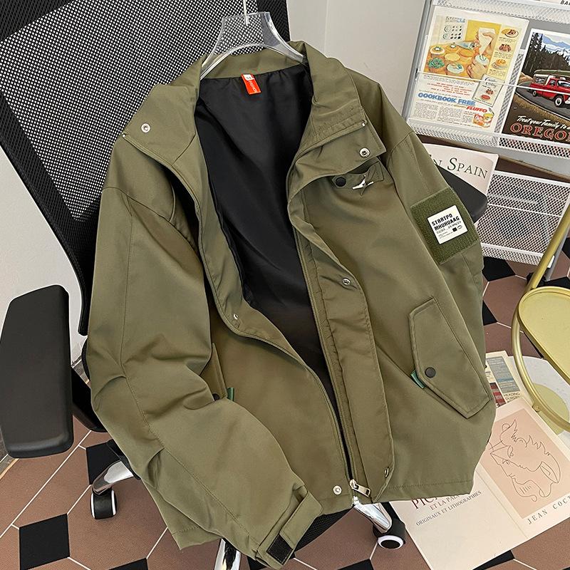 Весенне-осенняя куртка-инструмент мужская американская ретро повседневная трендовый бренд японский гонконгский стиль хулиганский красивый корейская версия трендовая свободная куртка 3XL армия зеленый
Весенне-осенняя куртка-инструмент мужская американская ретро повседневная трендовый бренд японский гонконгский стиль хулиганский красивый корейская версия трендовая свободная куртка 3XL армия зеленый