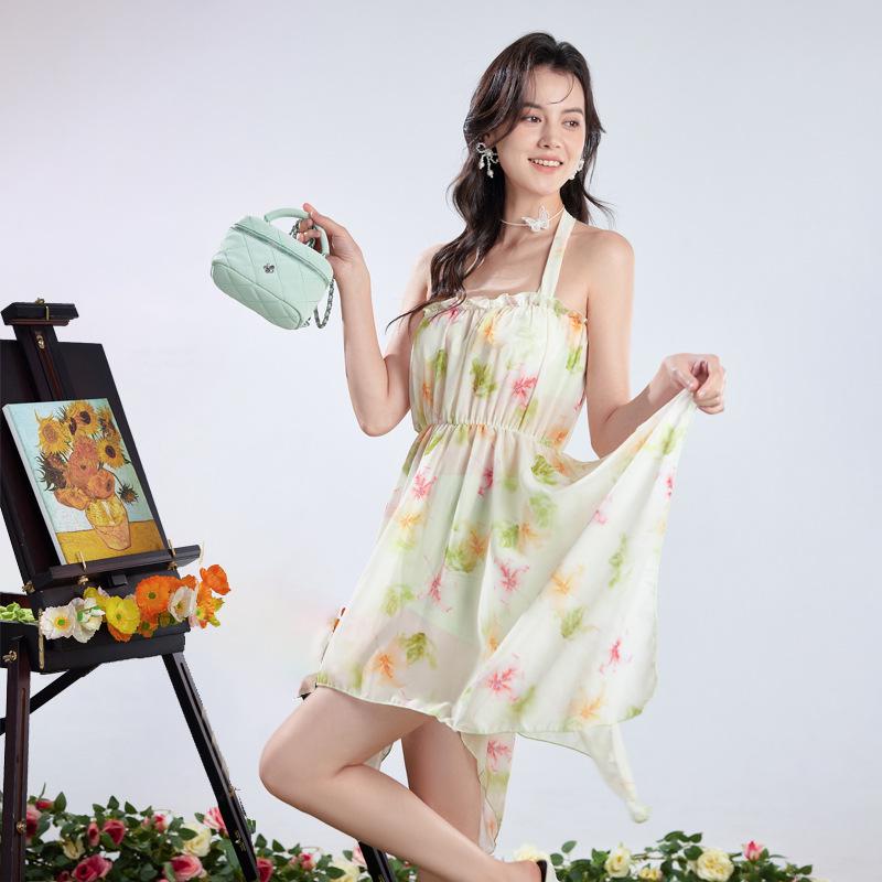 Новый купальник-тройка: Раздельный купальник с длинной сетчатой юбкой и сексуальным дизайном халтер с открытой спиной для отдыха на горячих источниках L (suggested for 46-54 kg) зелёный
Новый купальник-тройка: Раздельный купальник с длинной сетчатой юбкой и сексуальным дизайном халтер с открытой спиной для отдыха на горячих источниках L (suggested for 46-54 kg) зелёный