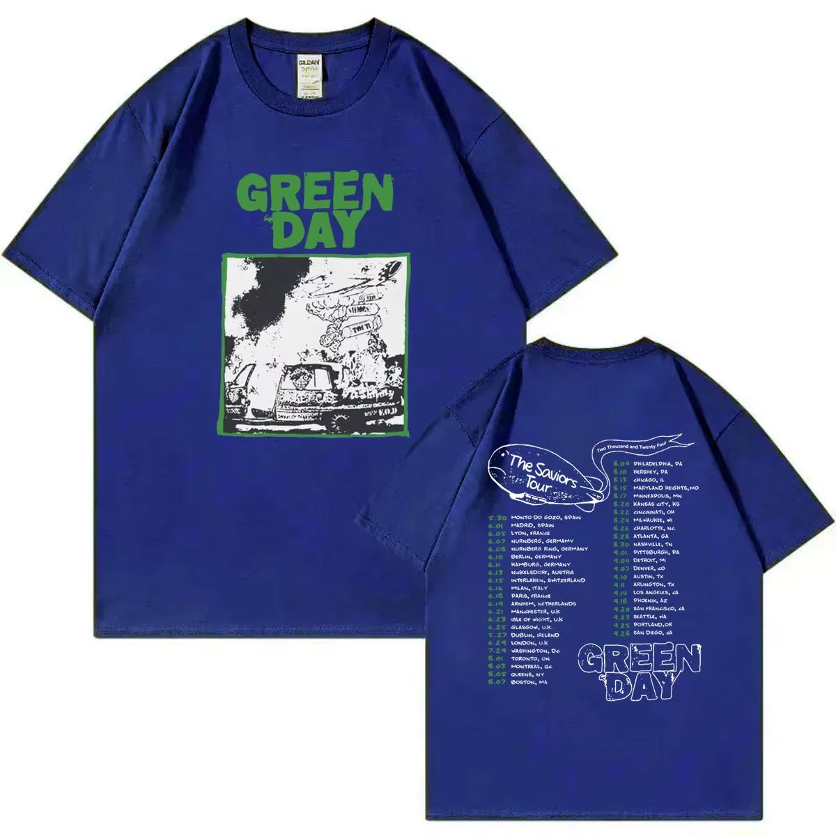 Green Day The Saviors Tour 2024 Graphic T Shirts Unisex Women Rock Hip Hop Short Sleeve Tshirt Fashion Casual Pure Cotton Tshirts 4XL
Green Day The Saviors Tour 2024 Graphic T Shirts Unisex Women Rock Hip Hop Short Sleeve Tshirt Fashion Casual Pure Cotton Tshirts 4XL
