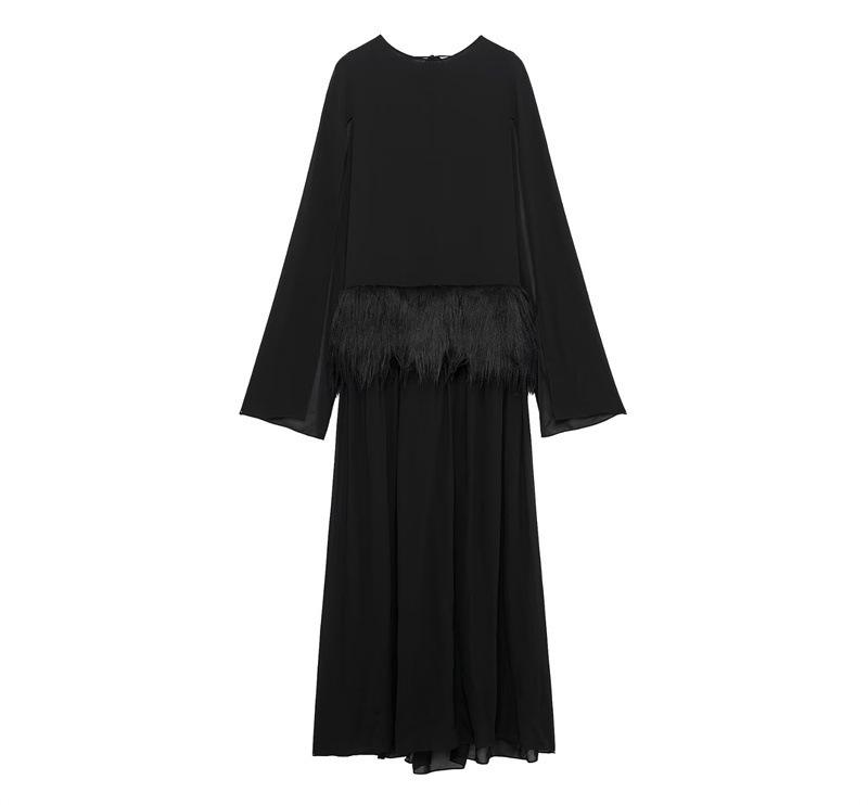 Женское платье TAOP&ZA в европейском и американском стиле с длинным рукавом, весенняя модная модель Extra Small чёрный
Женское платье TAOP&ZA в европейском и американском стиле с длинным рукавом, весенняя модная модель Extra Small чёрный