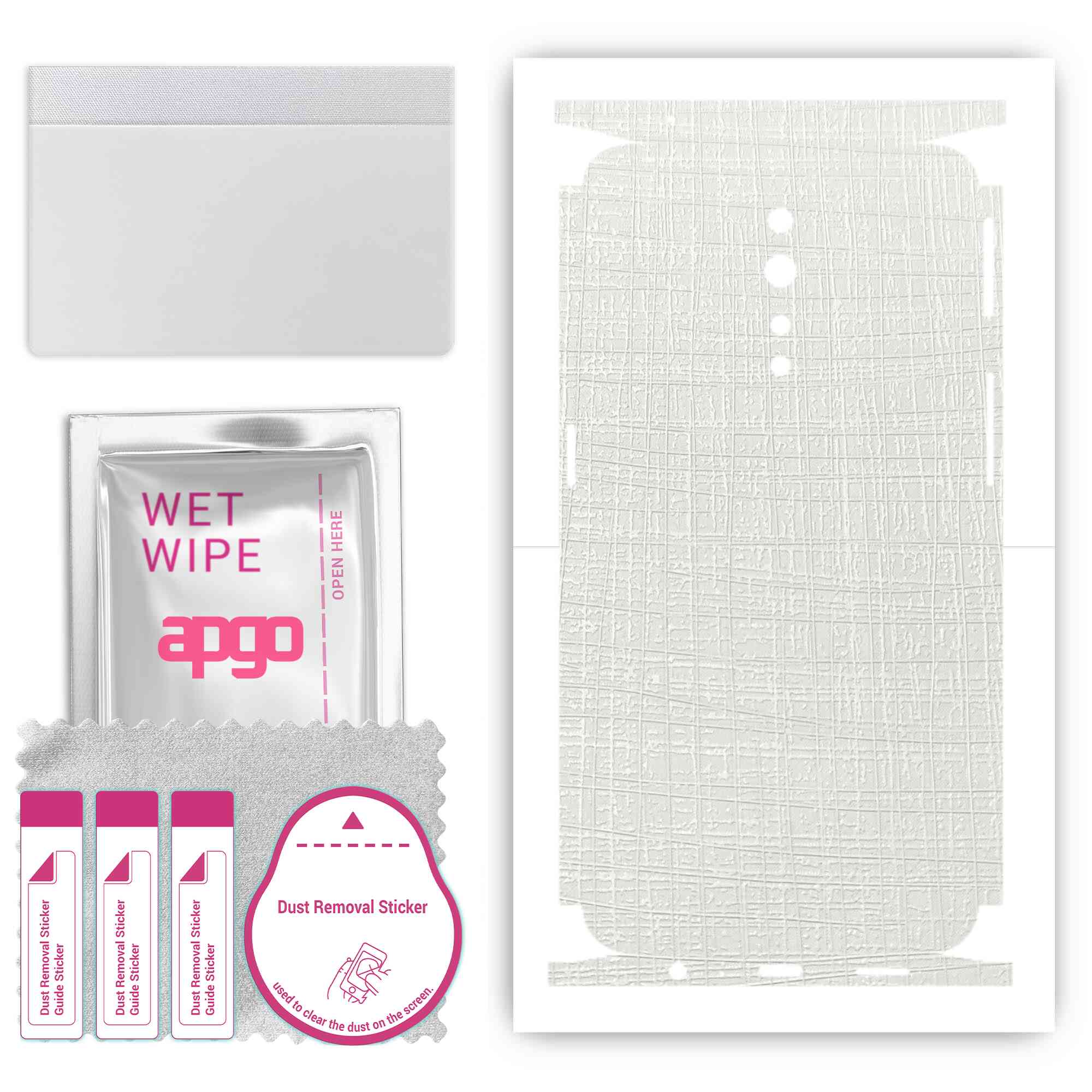 apgo Protective Skin Sticker for the back+sides compatible with Oppo Reno Z, Full Wrap Film, Foil, Vinyl - Pattern White Fabric
apgo Protective Skin Sticker for the back+sides compatible with Oppo Reno Z, Full Wrap Film, Foil, Vinyl - Pattern White Fabric