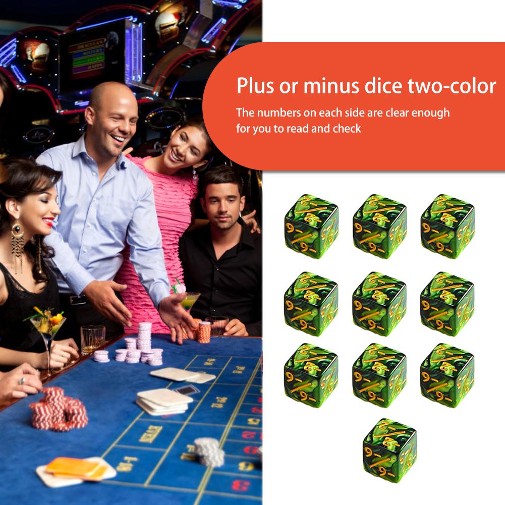 #L 10 Pcs Dice Counters 1.6 Cm For Magic The Gathering Card Gaming (Green Black)
#L 10 Pcs Dice Counters 1.6 Cm For Magic The Gathering Card Gaming (Green Black)