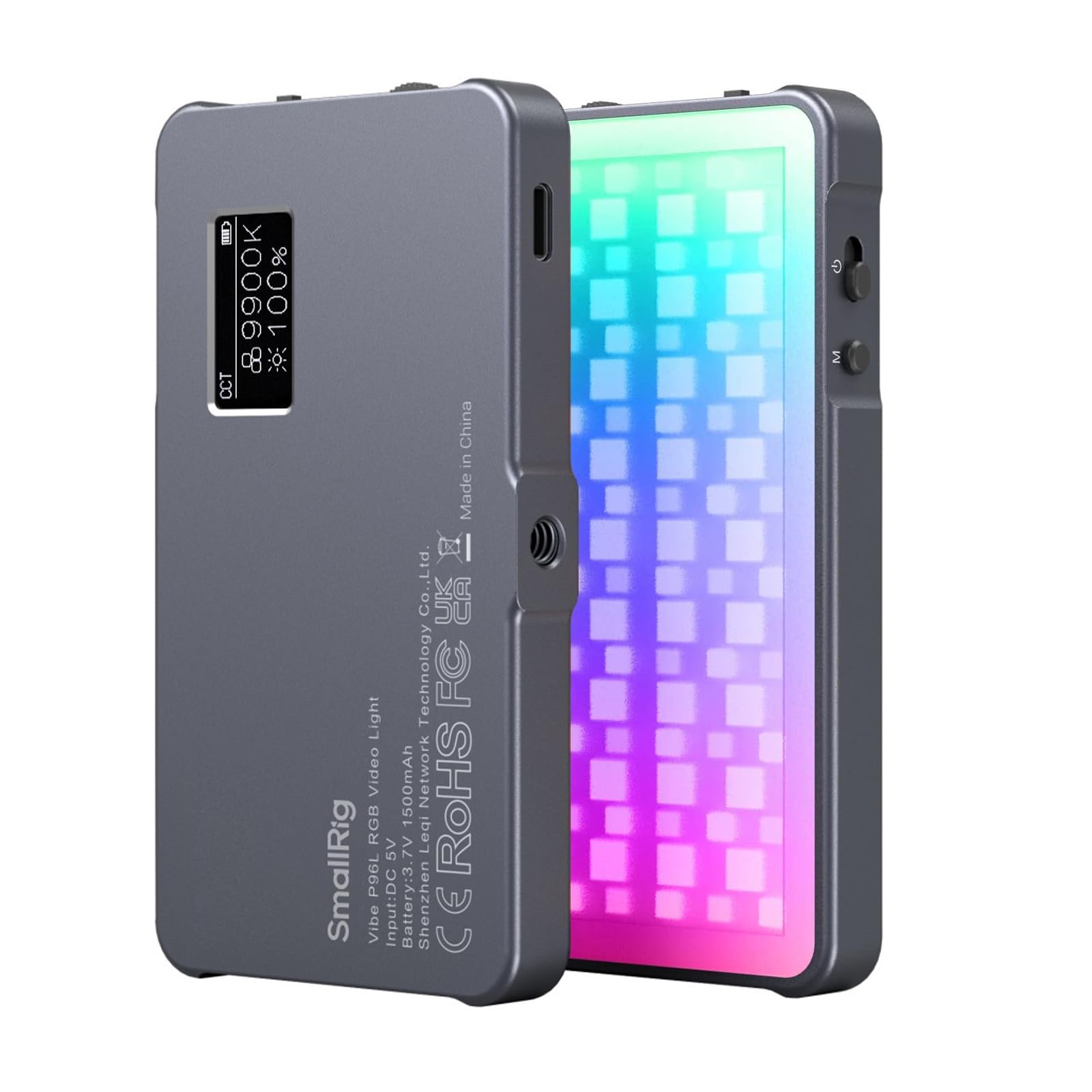 Видеосвет SmallRig P96L RGB Портативный светодиодный светильник для камеры CRI Dimmable Перезаряжаемый светодиодный цифровой 21 CRI OLED Фото и видео Долго совместим с мобильными устройствами
Видеосвет SmallRig P96L RGB Портативный светодиодный светильник для камеры CRI Dimmable Перезаряжаемый светодиодный цифровой 21 CRI OLED Фото и видео Долго совместим с мобильными устройствами