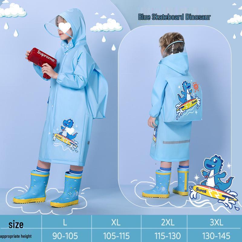 Kids Raincoat with Schoolbag Space - Waterproof for Boys & Girls L
Kids Raincoat with Schoolbag Space - Waterproof for Boys & Girls L