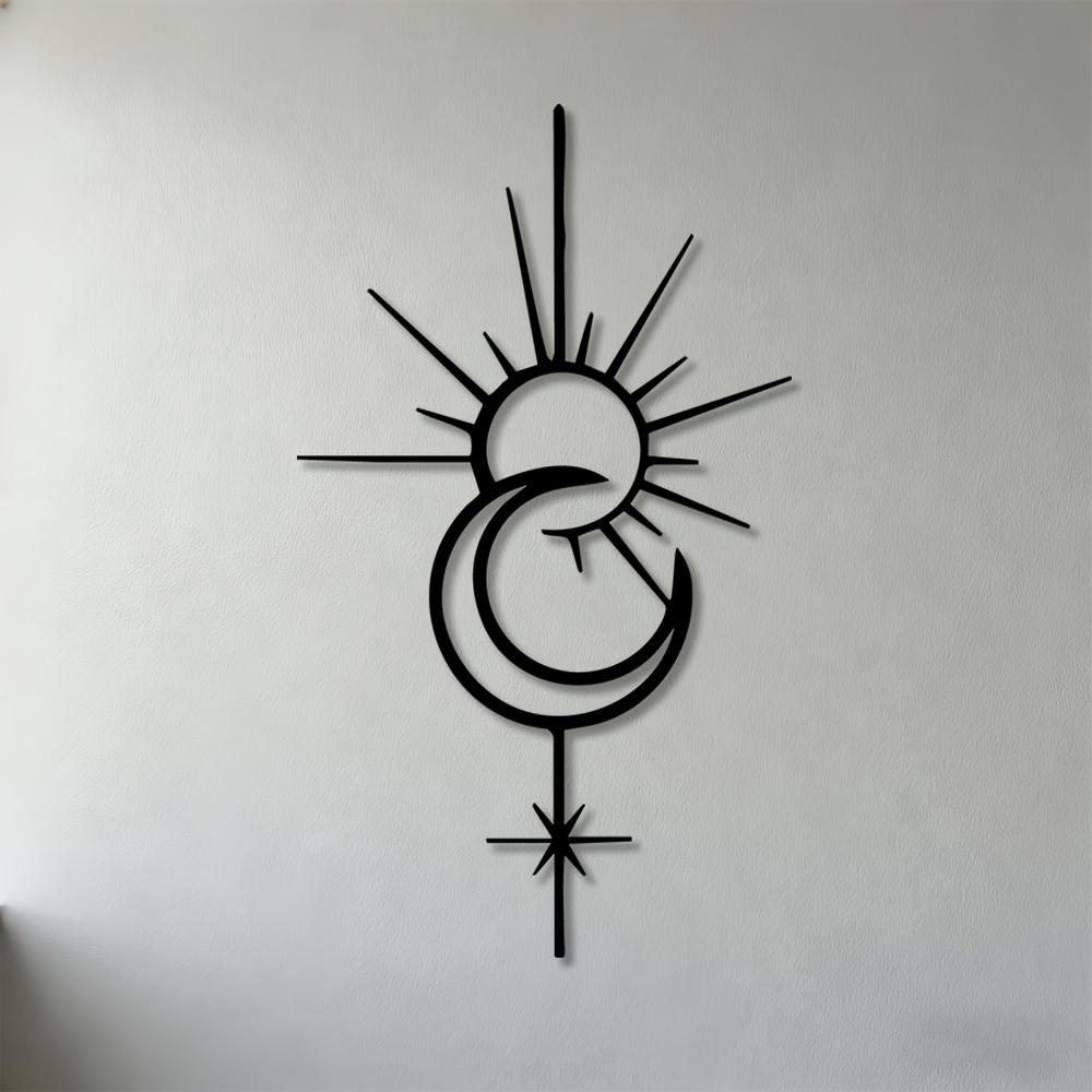 1pc 2D Flat Sun Moon Star Iron Wall Art, Art Deco Style Sculpture for Living Room Bedroom Office, Wall Mount, No Electricity Needed 40cm-15.75inch чорний
1pc 2D Flat Sun Moon Star Iron Wall Art, Art Deco Style Sculpture for Living Room Bedroom Office, Wall Mount, No Electricity Needed 40cm-15.75inch чорний