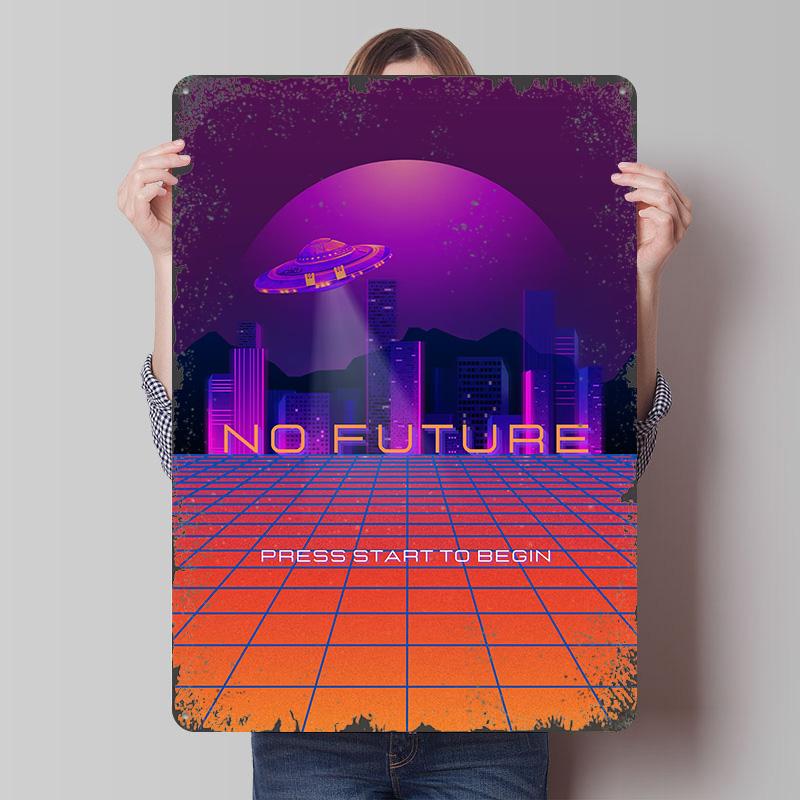 No Future Retro Cityscape Tin Plaque Poster Customized Wall Art Retro Vintage Metal Signs for Man Cave Decoration Room Wand Deko 7.9x11.8In(20x30cm)
No Future Retro Cityscape Tin Plaque Poster Customized Wall Art Retro Vintage Metal Signs for Man Cave Decoration Room Wand Deko 7.9x11.8In(20x30cm)
