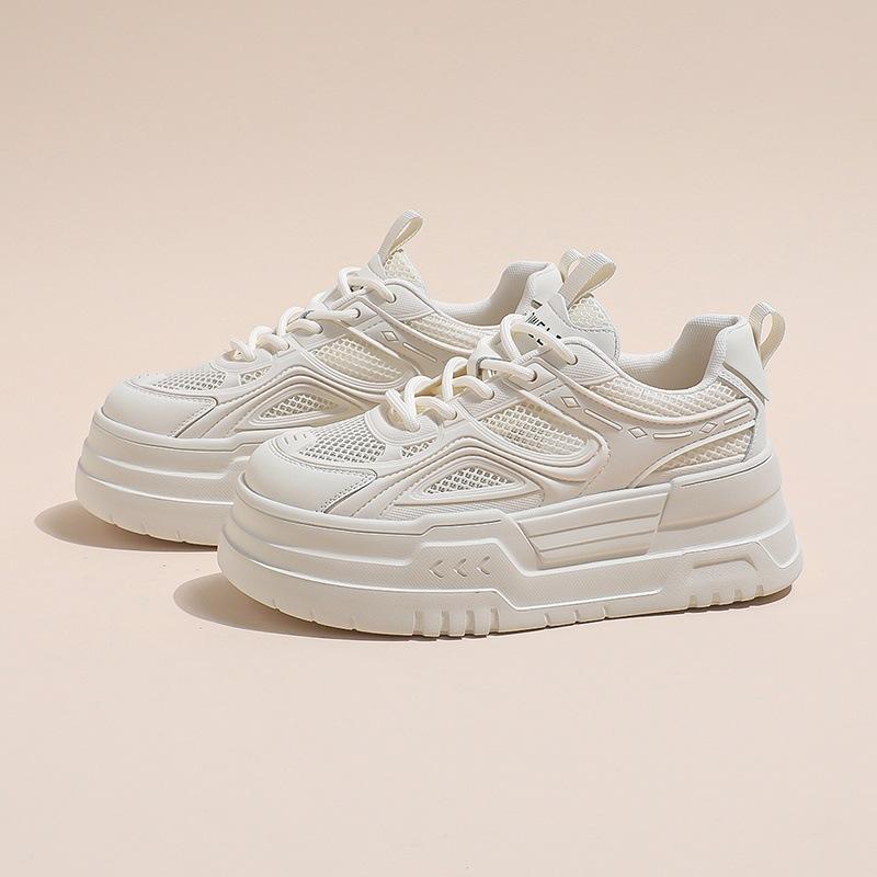Breathable women s shoes 2025 spring new inner height increase white shoes comfortable mesh thick-soled sports and leisure board shoes tide 40
Breathable women s shoes 2025 spring new inner height increase white shoes comfortable mesh thick-soled sports and leisure board shoes tide 40