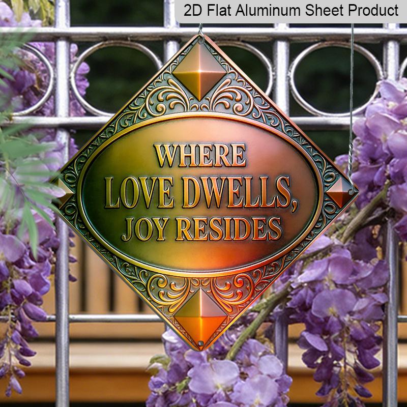 2D Flat, 1pc Vintage Love & Family Theme Metal Wall Sign - Romantic Couple Parent, Aluminum Wedding Decor, Sentimental Gift for Home, Mounting 20*20cm
2D Flat, 1pc Vintage Love & Family Theme Metal Wall Sign - Romantic Couple Parent, Aluminum Wedding Decor, Sentimental Gift for Home, Mounting 20*20cm
