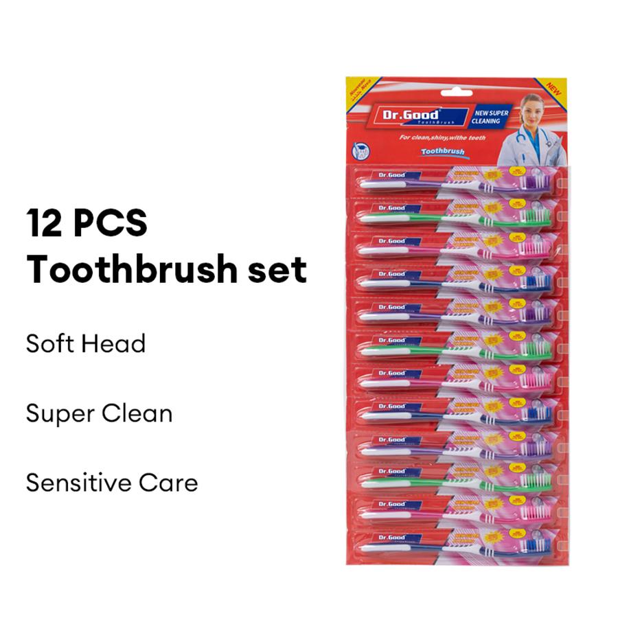 12pcs manual toothbrush with medium fur for oral cleaning, affordable for adults and families
12pcs manual toothbrush with medium fur for oral cleaning, affordable for adults and families