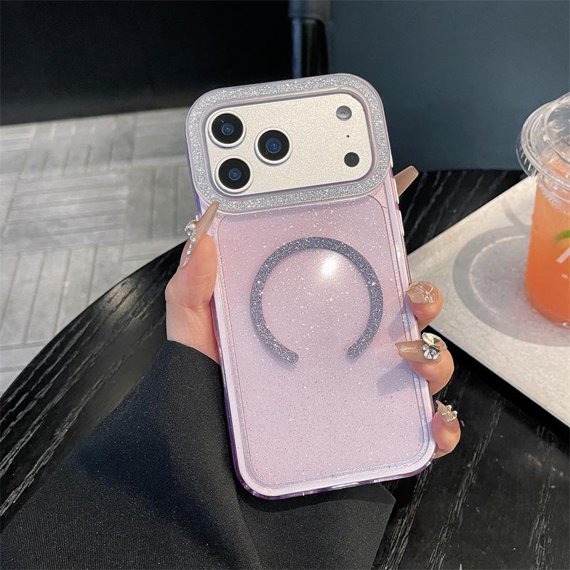Compatible Glitter Magnetic Protective Case for Apple 17 Pro Max and 16 Pro Max - Two-in-One Drop-Proof Design Apple 17
Compatible Glitter Magnetic Protective Case for Apple 17 Pro Max and 16 Pro Max - Two-in-One Drop-Proof Design Apple 17