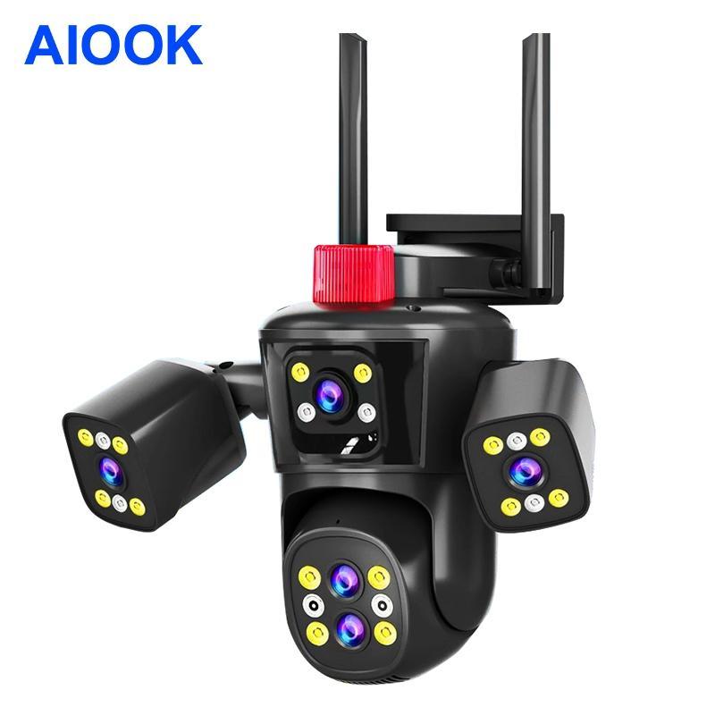 AIOOK 5 Lens Outdoor WiFi Camera HD 30MP 10x Zoom IP Camera Two-Way Intercom Night Vision Waterproof Motion Detection Camera Camera
AIOOK 5 Lens Outdoor WiFi Camera HD 30MP 10x Zoom IP Camera Two-Way Intercom Night Vision Waterproof Motion Detection Camera Camera