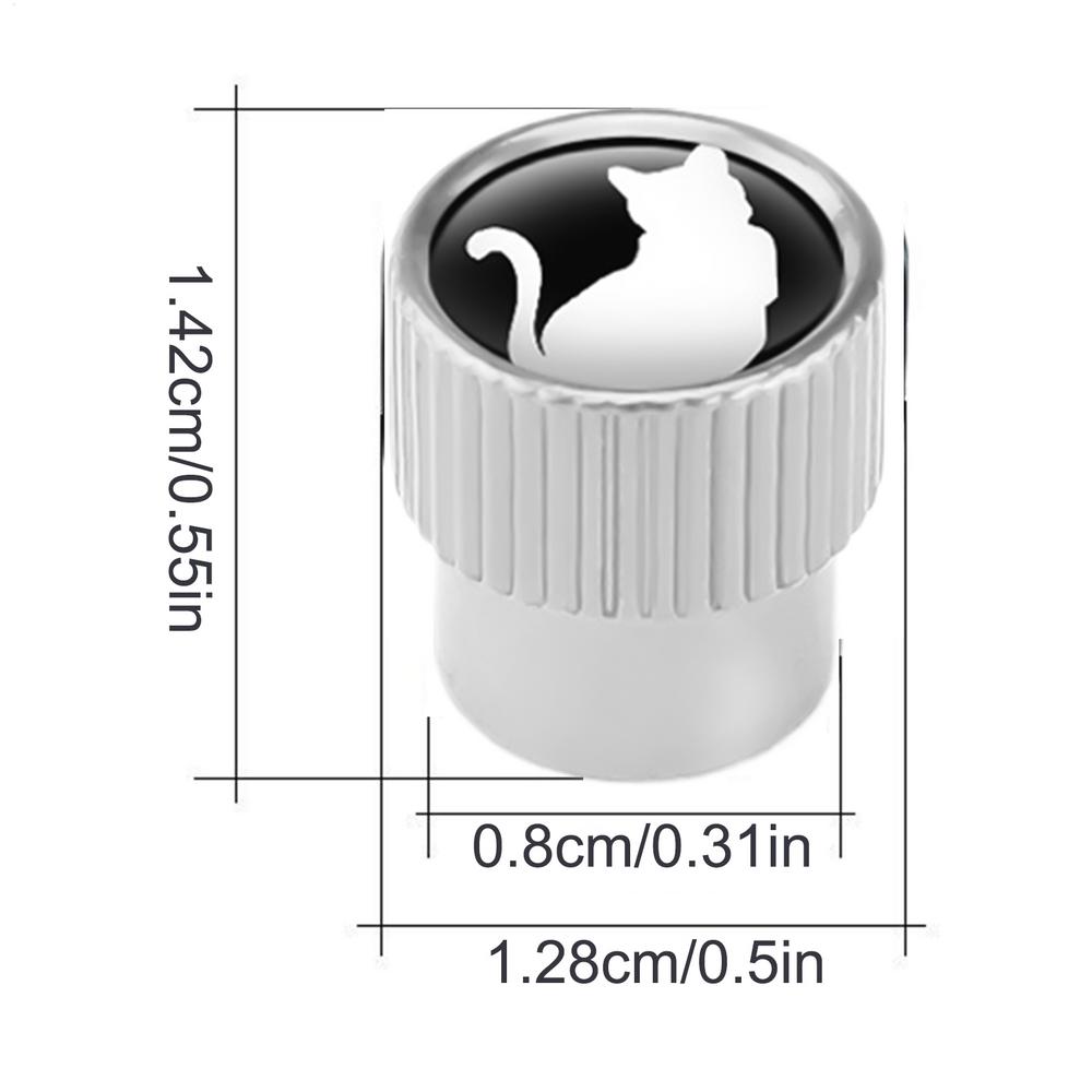 Car Tire Valve Stem Caps Kitten Pattern Tire Valve Stem Cap Cover Heavy Duty 4X Auto Wheel Accessories For Cycle Trucks
Car Tire Valve Stem Caps Kitten Pattern Tire Valve Stem Cap Cover Heavy Duty 4X Auto Wheel Accessories For Cycle Trucks