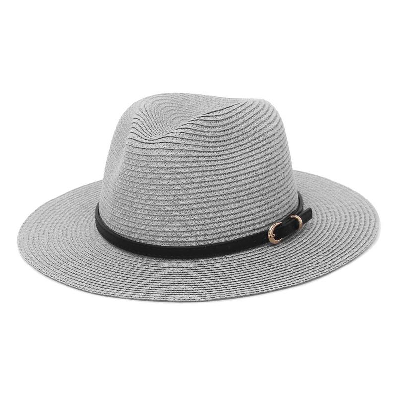 Summer Wide Brim Sun Hat for Women Men Outdoor Travel Beach Paper Straw Hats with Black Leather Belt 56-58cm сірий
Summer Wide Brim Sun Hat for Women Men Outdoor Travel Beach Paper Straw Hats with Black Leather Belt 56-58cm сірий