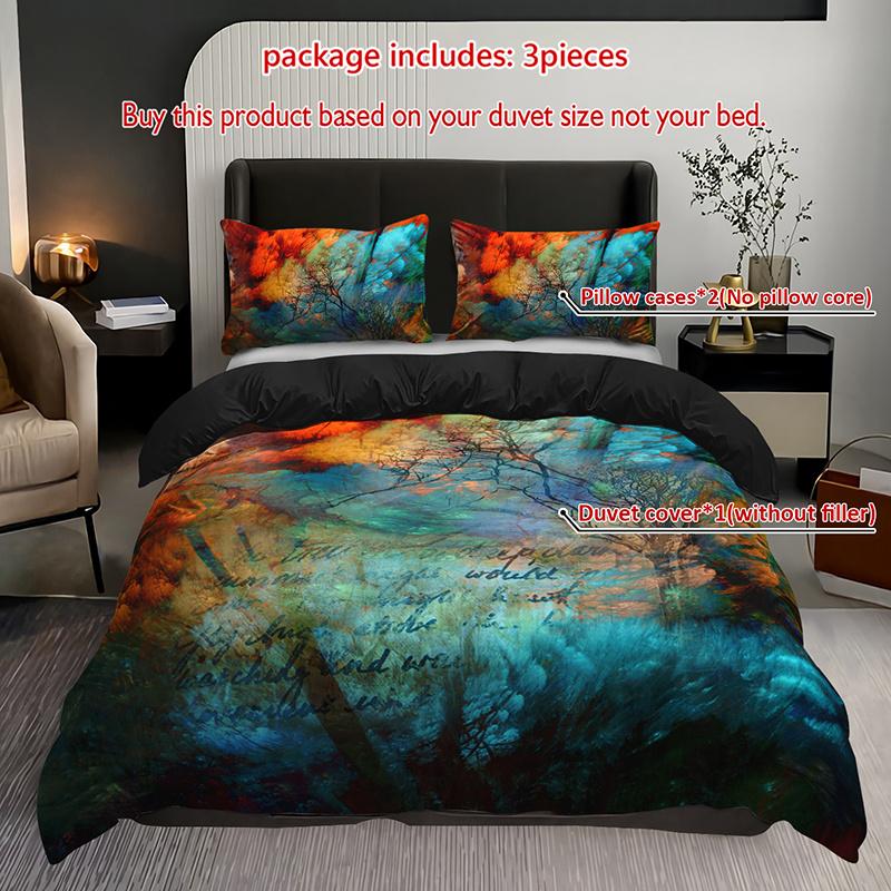 3Pcs Abstract Tree Watercolor Bedding Duvet Cover Set Autumn Tree Bedding Quilt Set Modern Abstract Themed Bed Quilt Set Fall Duvet Cover Set&EU Single(135x200cm)
3Pcs Abstract Tree Watercolor Bedding Duvet Cover Set Autumn Tree Bedding Quilt Set Modern Abstract Themed Bed Quilt Set Fall Duvet Cover Set&EU Single(135x200cm)