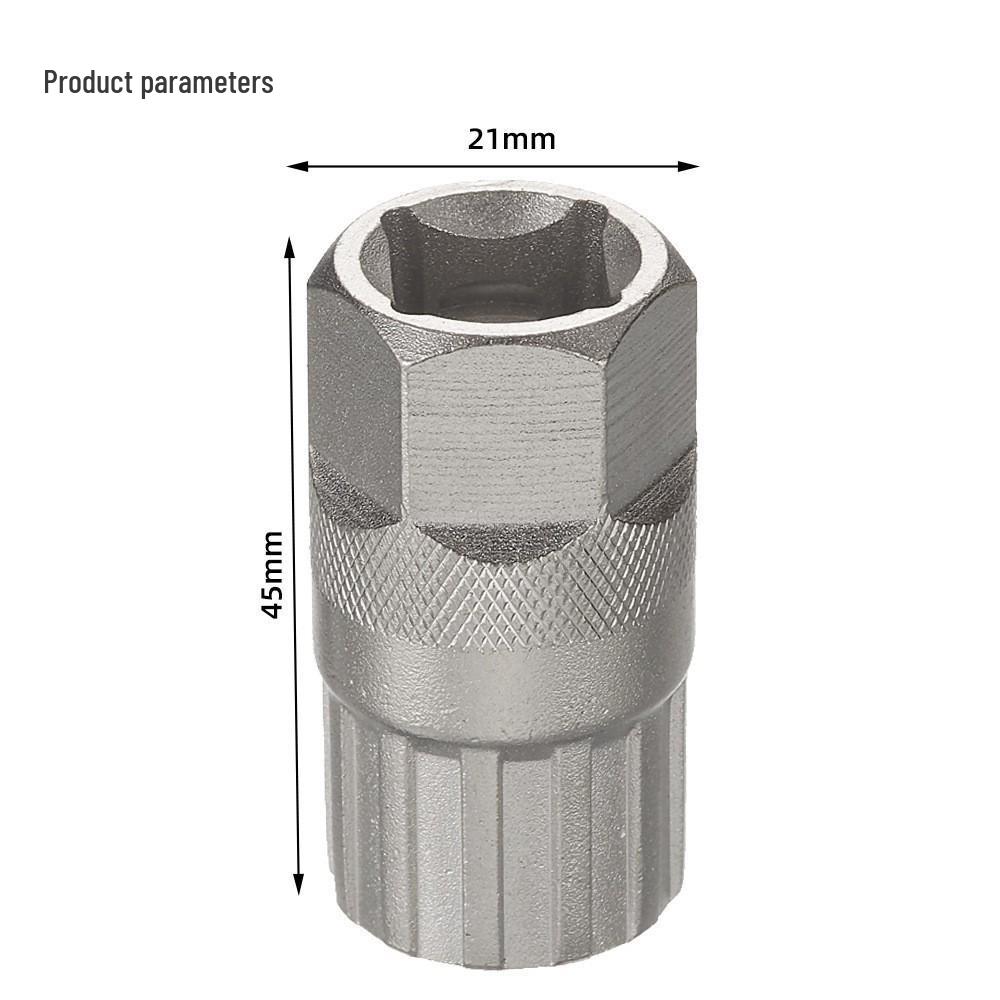 Bicycle Freewheel Socket for Mountain Bike Installation & Removal - Extended Cassette Tool Extended срібний
Bicycle Freewheel Socket for Mountain Bike Installation & Removal - Extended Cassette Tool Extended срібний