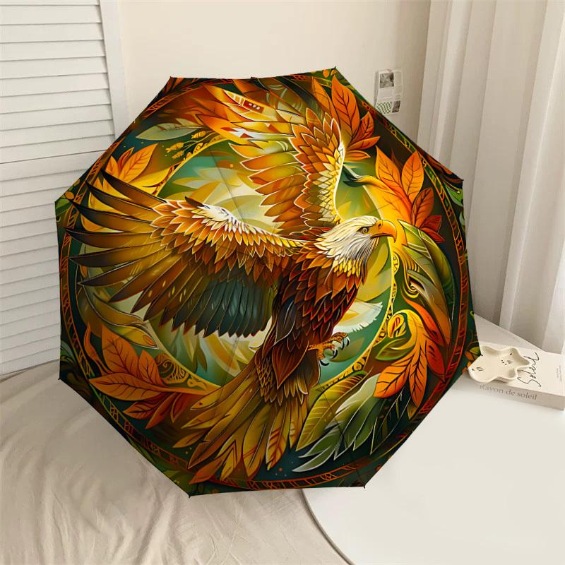 1pc Eagle Leaves Automatic Open/Close Umbrella with Windproof, 8-Rib Sturdy Canopy, Durable Ribs, Fashionable Design1236A
1pc Eagle Leaves Automatic Open/Close Umbrella with Windproof, 8-Rib Sturdy Canopy, Durable Ribs, Fashionable Design1236A