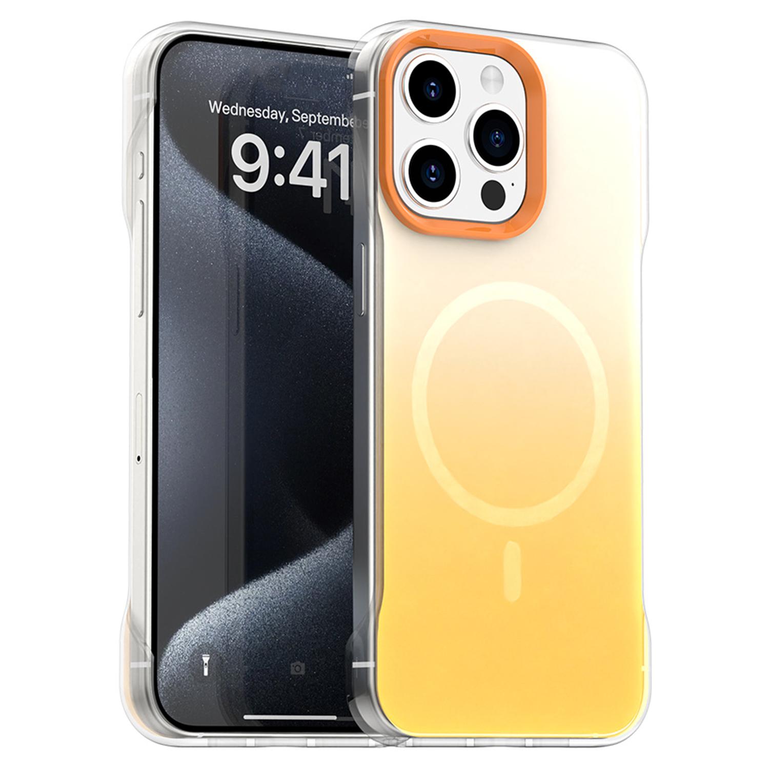 For iPhone 15 Pro Case Compatible with MagSafe Frameless TPU PC Phone Back Cover Yellow
For iPhone 15 Pro Case Compatible with MagSafe Frameless TPU PC Phone Back Cover Yellow