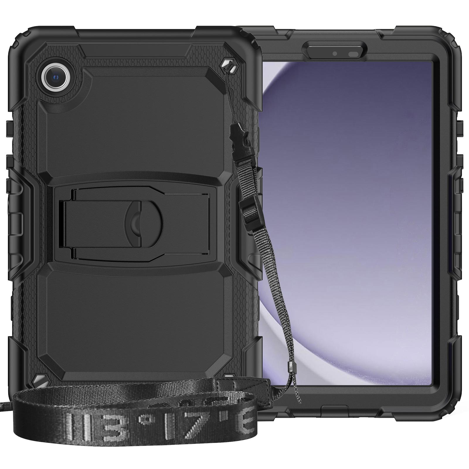 For Samsung Galaxy Tab A9 (SM-X110/X115) Case Kickstand Tablet Cover with Shoulder Strap Black
For Samsung Galaxy Tab A9 (SM-X110/X115) Case Kickstand Tablet Cover with Shoulder Strap Black