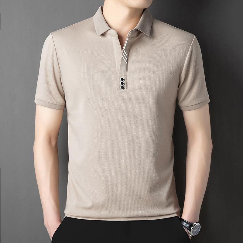 Men s Summer 2025 Business Casual Polo Shirt - Short Sleeve, Elastic, Lapel, for Middle-aged and Young Adults XXL хакі
Men s Summer 2025 Business Casual Polo Shirt - Short Sleeve, Elastic, Lapel, for Middle-aged and Young Adults XXL хакі