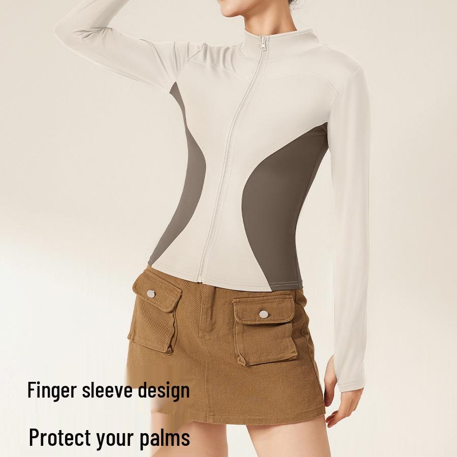 Women s Colorblock Stand-Up Collar Zip-Up Slimming Sporty Jacket - Breathable, High-Elastic, Fitted Long-Sleeve M
Women s Colorblock Stand-Up Collar Zip-Up Slimming Sporty Jacket - Breathable, High-Elastic, Fitted Long-Sleeve M