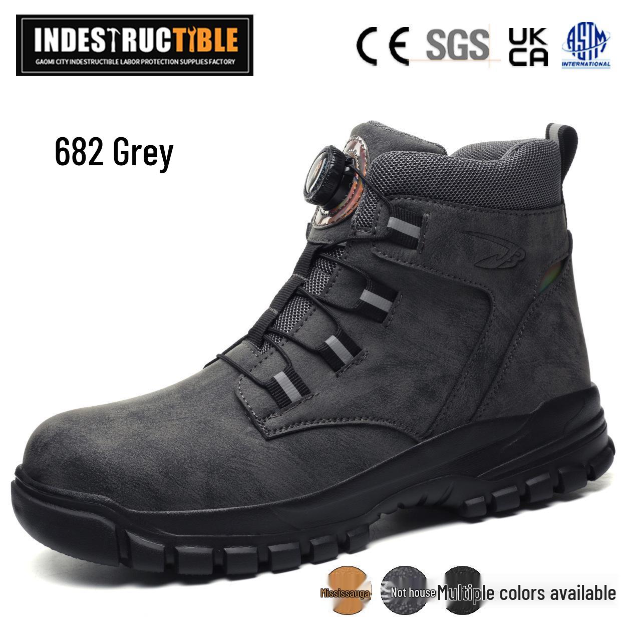 Cross-New Safety Shoes: Anti-Smash, Anti-Puncture, Water-Repellent Microfiber Leather, Comfortable, Fashionable with Knob Adjustment
Cross-New Safety Shoes: Anti-Smash, Anti-Puncture, Water-Repellent Microfiber Leather, Comfortable, Fashionable with Knob Adjustment